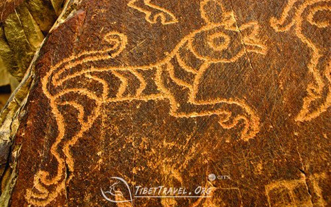 Rutog rock paintings in western Tibet