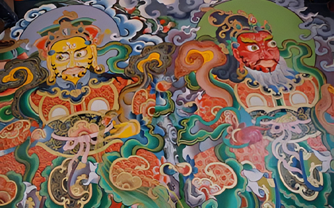 Tibetan murals - Tibet painting art