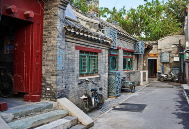 Hutong is a lane or alley formed by traditional courtyard compounds lining both sides.