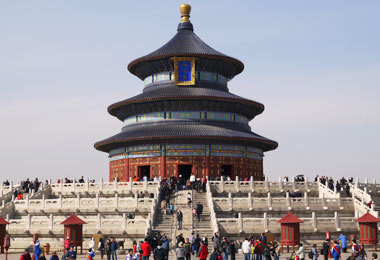 Temple of Heaven was a place for emperors to worship the Heaven in the Ming and Qing Dynasties.