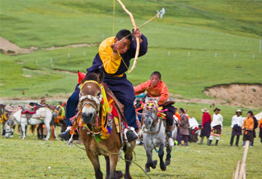 Tibetan horse riding