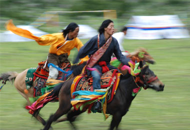 Tibet Yushu Horse Racing