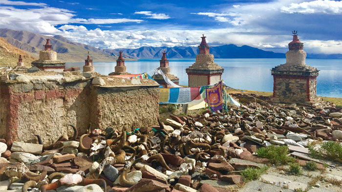 Lake Manasarovar in Ngari, Tibet