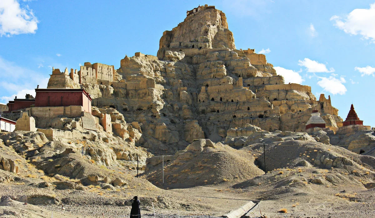 ruins of guge kingdom in ngari tibet