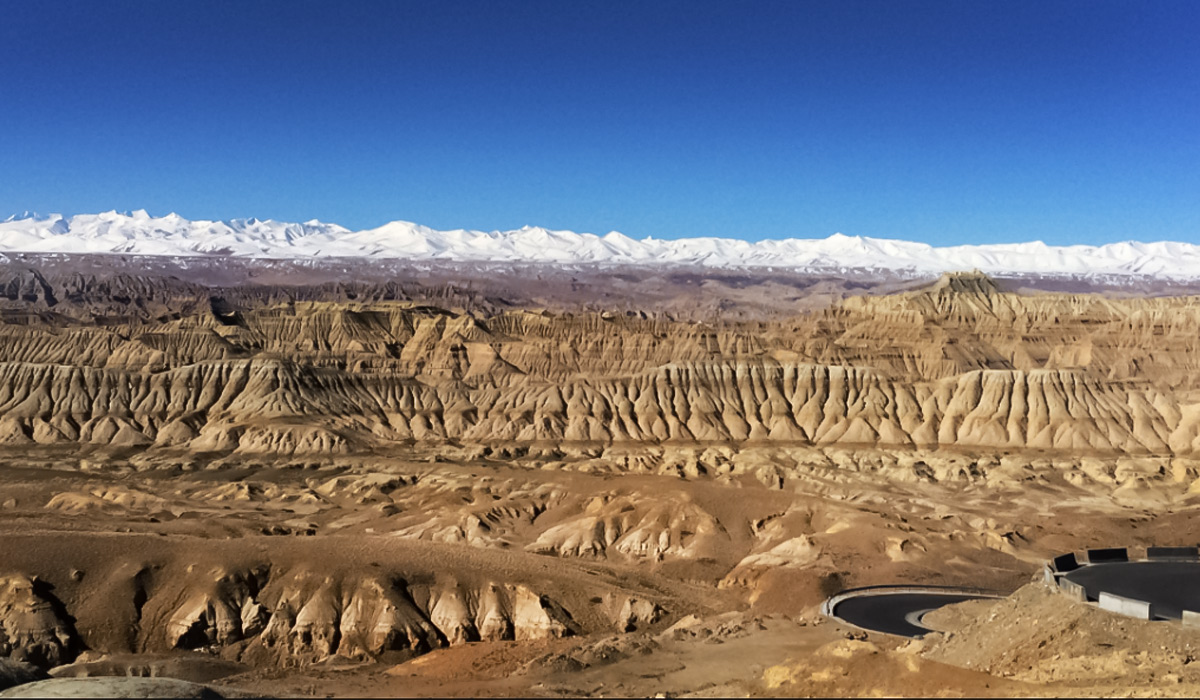 stunning zanda clay forest in ngari tibet