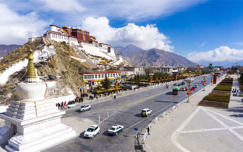 17 Days Shanghai Xian Lhasa Everest Namtso Guangzhou Flight Tour