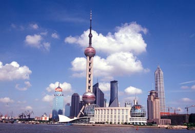 Oriental Pearl TV Tower is the most iconic architecture of Shanghai.