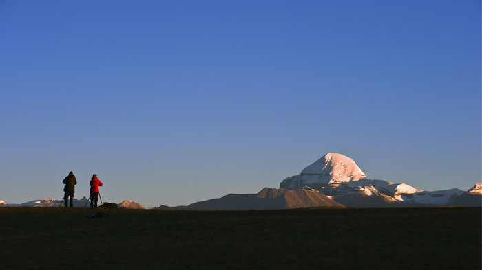 photographing holy Mt.Kailash, the king of Tibetan mountains