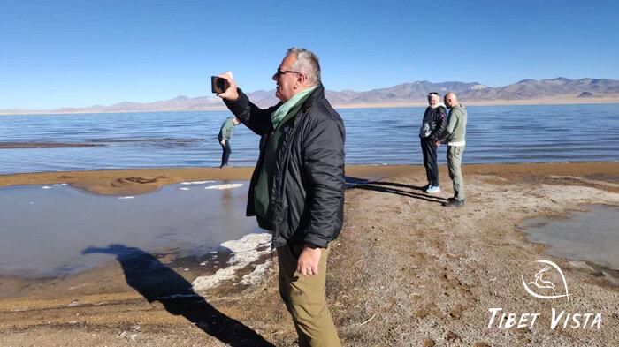 Lake Mansarovar in Tibet