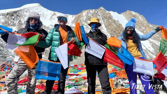 Our guests cross Dromala Pass