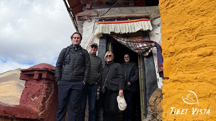 Drak Yerpa monastery in March