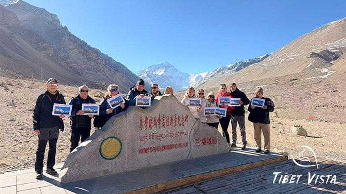 Close-up view of Mount Everest