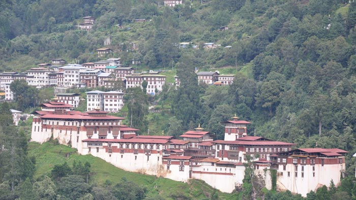 Bhutan with lush forest