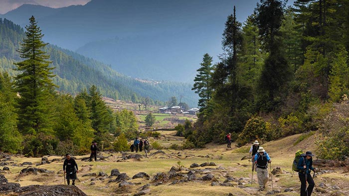 bhutan trekking route