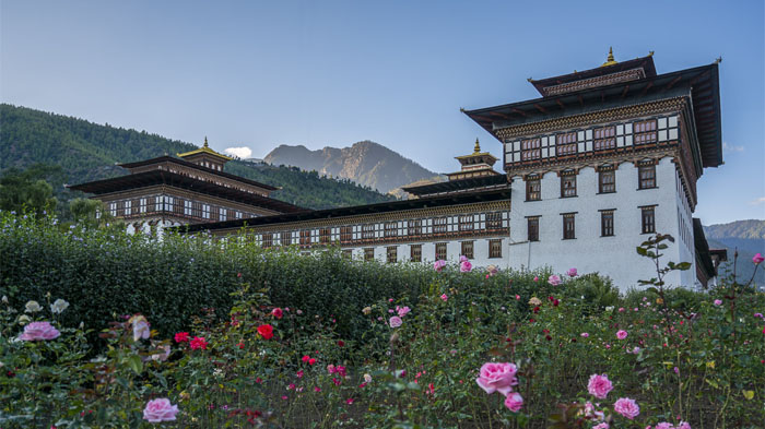  Tashicho Dzong in Spring 