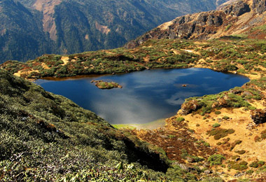 Jimilang Tsho Lake is a large secret lake in Bhutan.