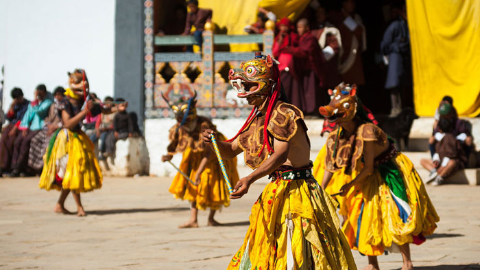 Mask festival in Paro Bhutan