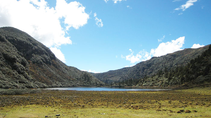 Lake along the trekking route