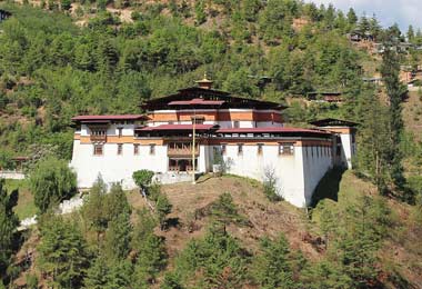 Simtokha Dzong is located around 5km south of Thimphu center.