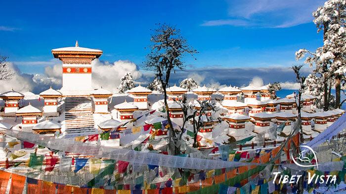 Snow scenery at Dochula Pass