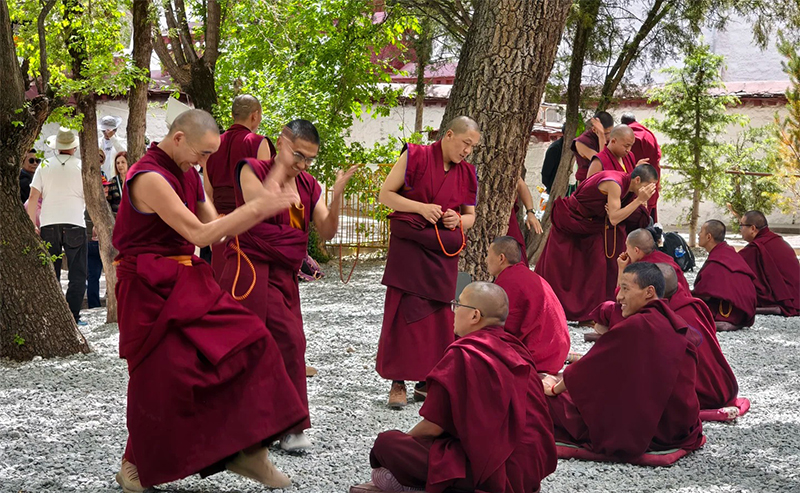 Monks debate at Sera Monastery