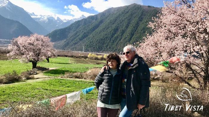 Our beloved guests exploring Nyingchi during the peach blossom festival