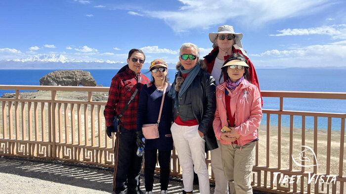 Our guests explore Namtso Lake