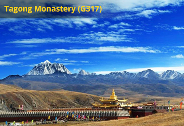  Tagong Monastery situated at 3,700 meters along the highway 