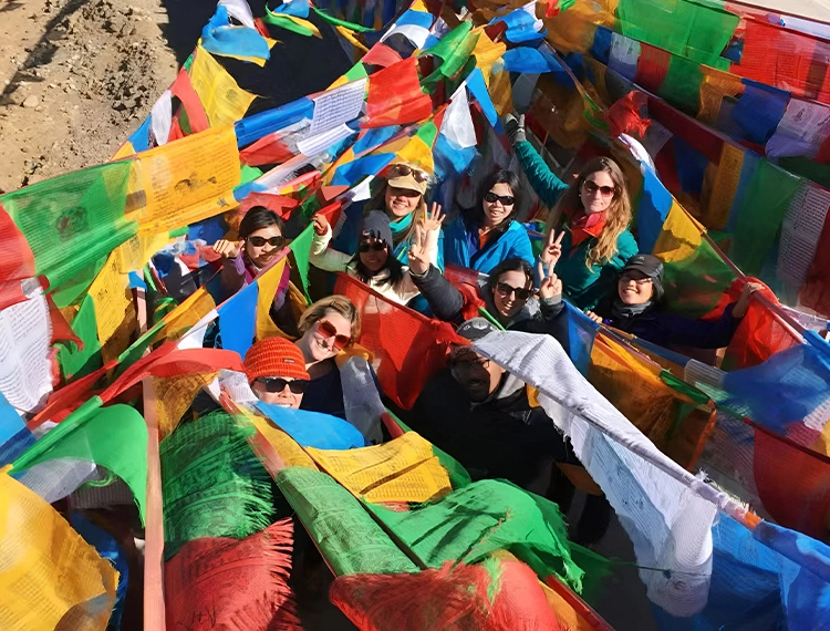 Colorful prayer flags