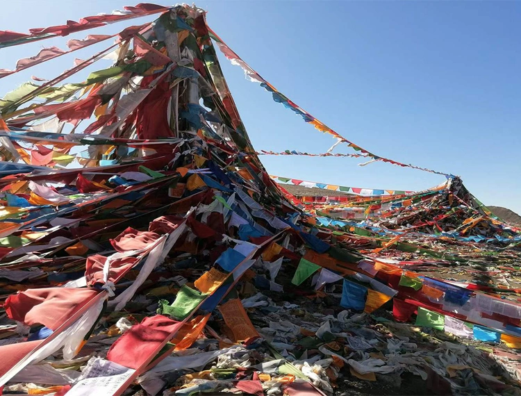 Colorful prayer flags
