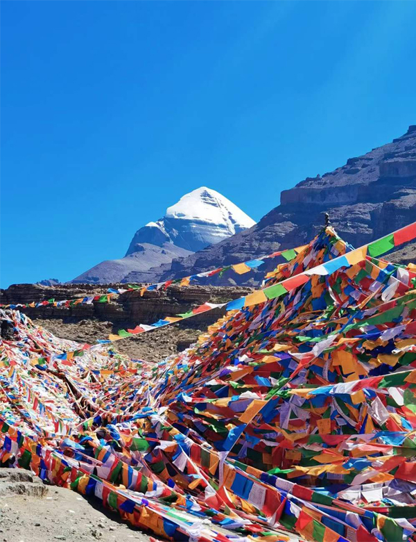 Colorful prayer flags