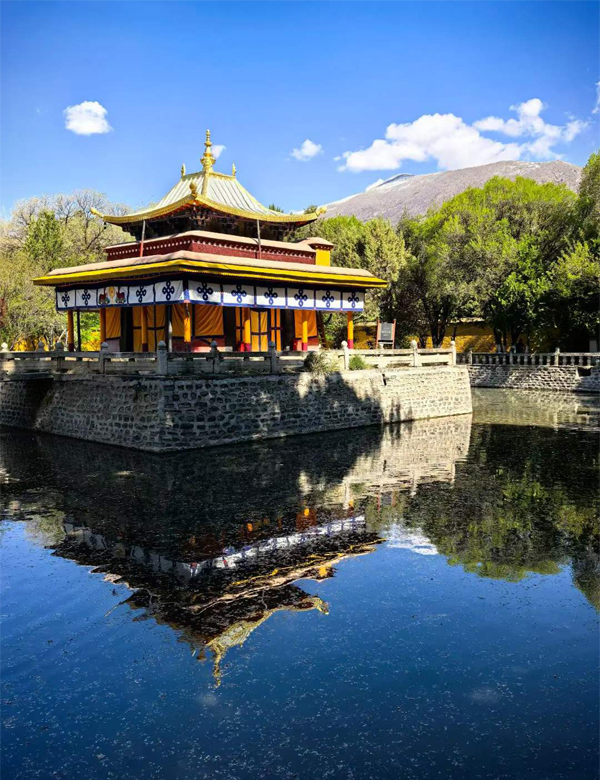 the former summer palace in Lhasa