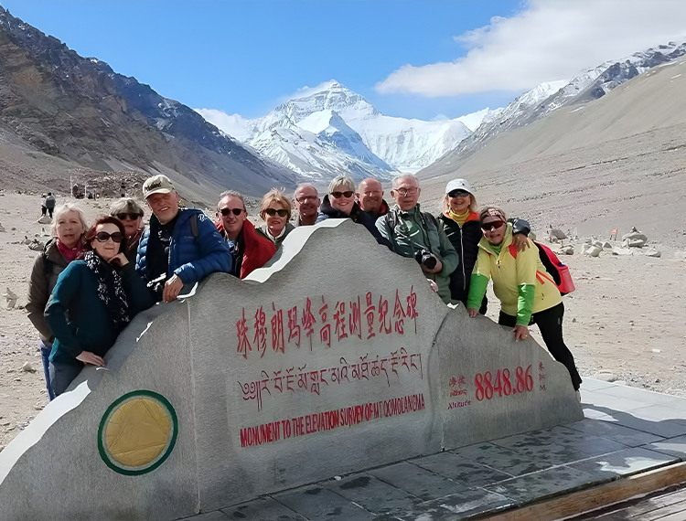 enjoying mount everest in Tibet