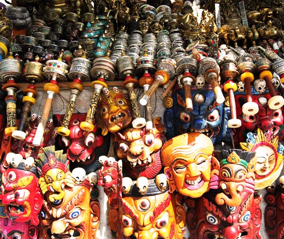 Tibetan Buddhism Stuff Sold at the Local Market