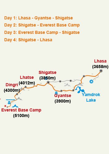 4 Days Lhasa to Everest Tour