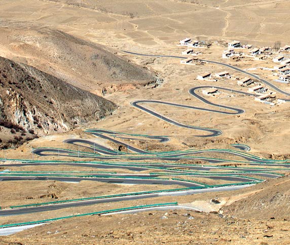 The Bird View from the Ganden Monastery