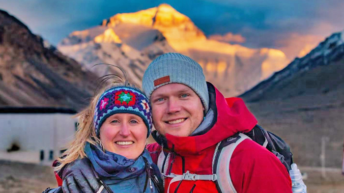 Enjoy the sunrise over Mount Everest