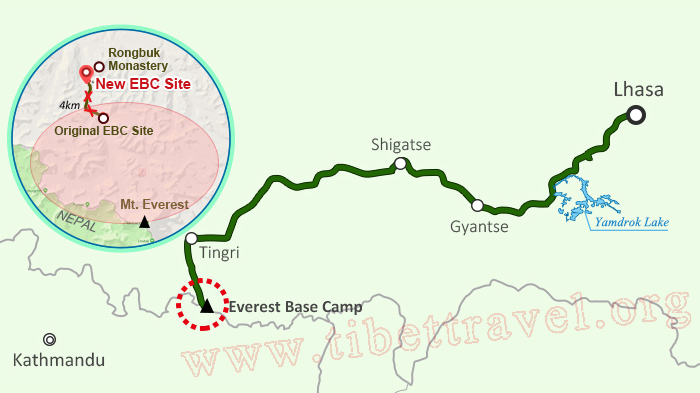 everest base camp tibet new site