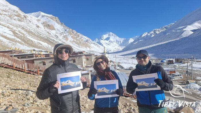 Mount Everest from Rongbuk Monastery