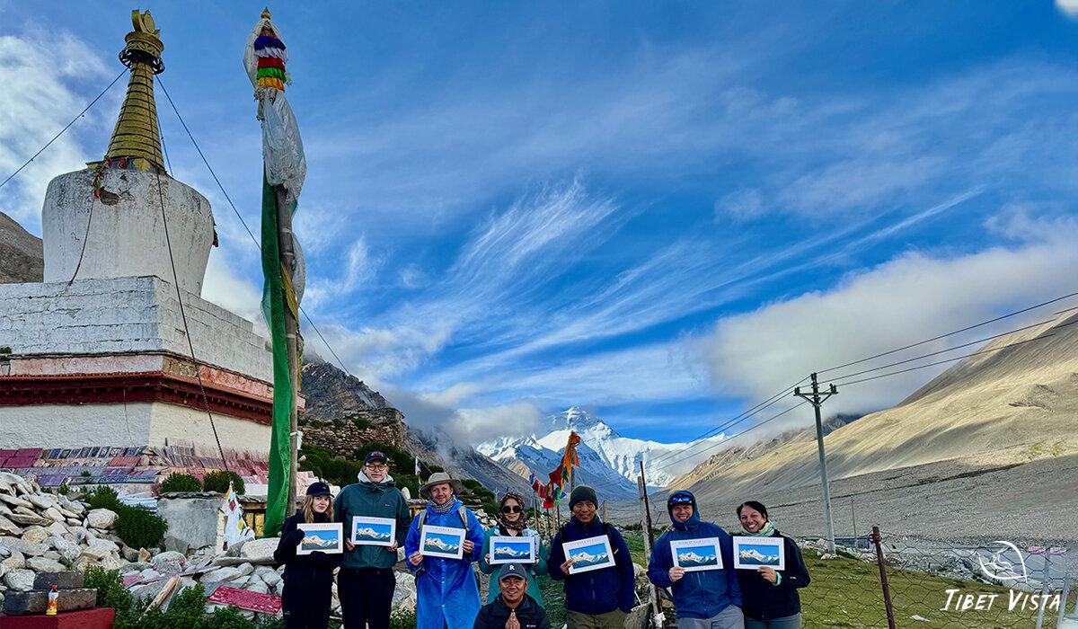 Our guests at Rongbuk Monastery