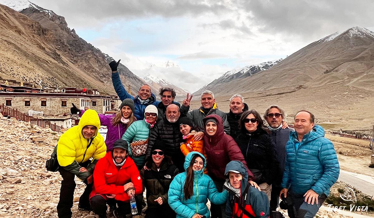Our guests at Rongbuk Monastery