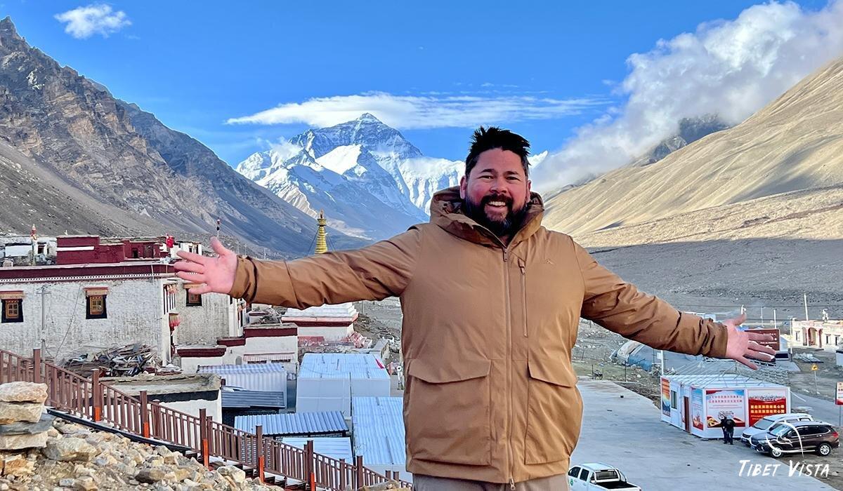 Our guests at Rongbuk Monastery