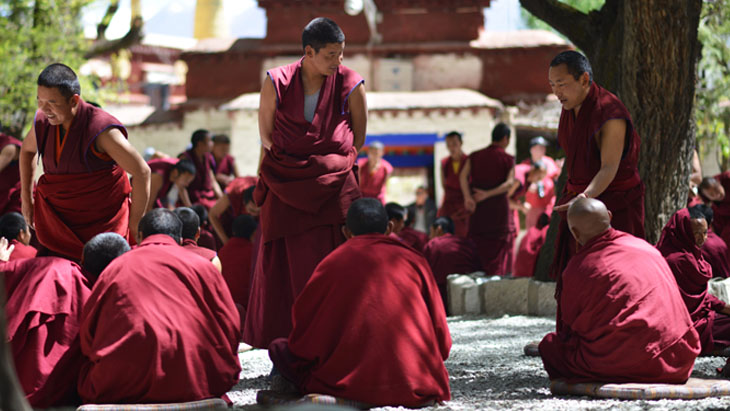 Monks Debate in Sera Monastery