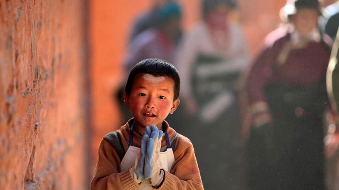 Tibetan child