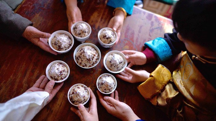 droma dresil traditional food for tibetan new year