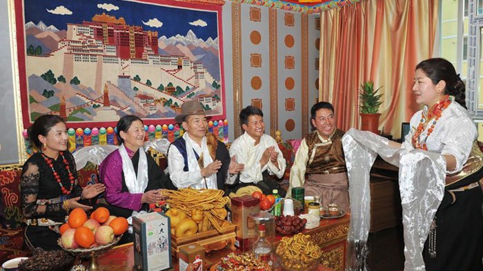 family gathering for losar 