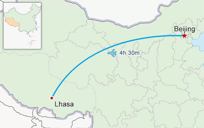 Beijing to Lhasa Flight