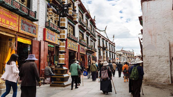 Barkhor Street in Lhasa