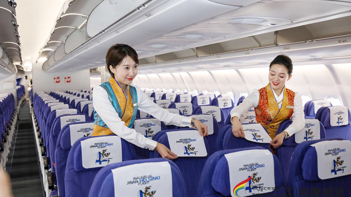 Economy class on the Tibet Airlines