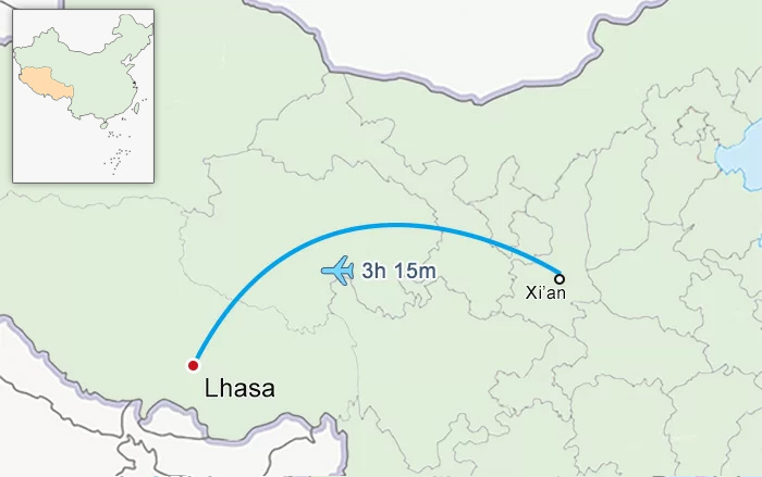 Xian to Lhasa Flight